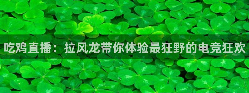 龙门直播app体育：吃鸡直播：拉风龙带你体验最狂野的电竞狂欢