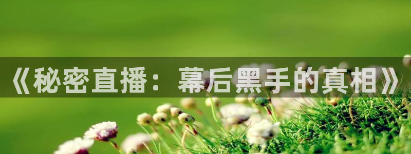 178直播比赛在线观看龙门：《秘密直播：幕后黑手的真相》
